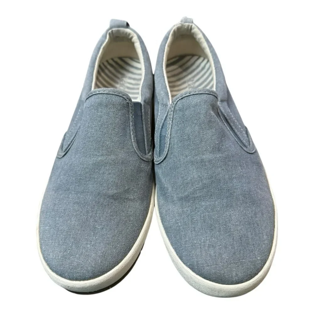 Taos Dandy Blue Canvas Slip-on Women's Sneakers 8